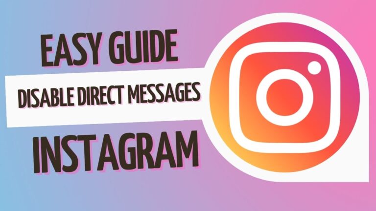 Disable Direct Messages on Instagram