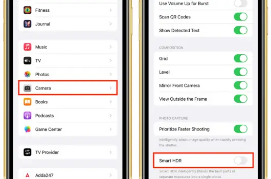 Best Camera Setting For Iphone